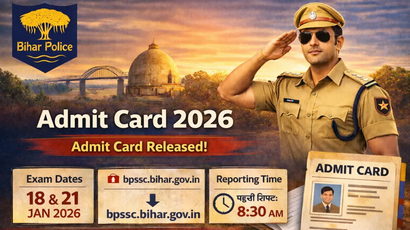 Bihar Daroga Admit Card 2026 Released