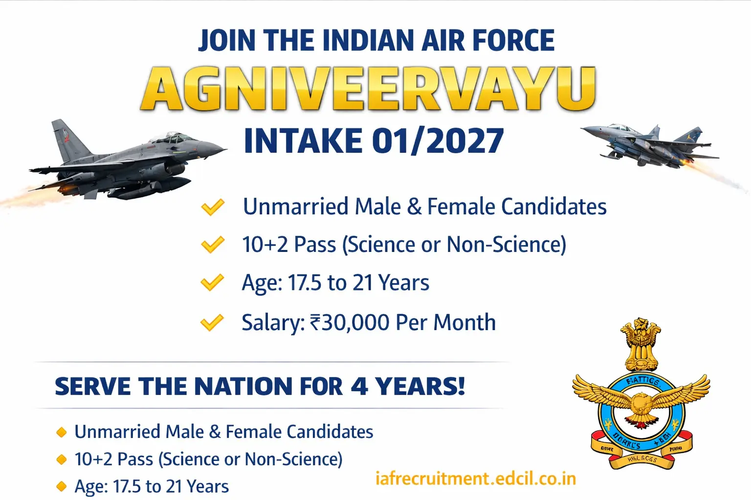 Indian Air Force Agniveer 2026 vacancy - 